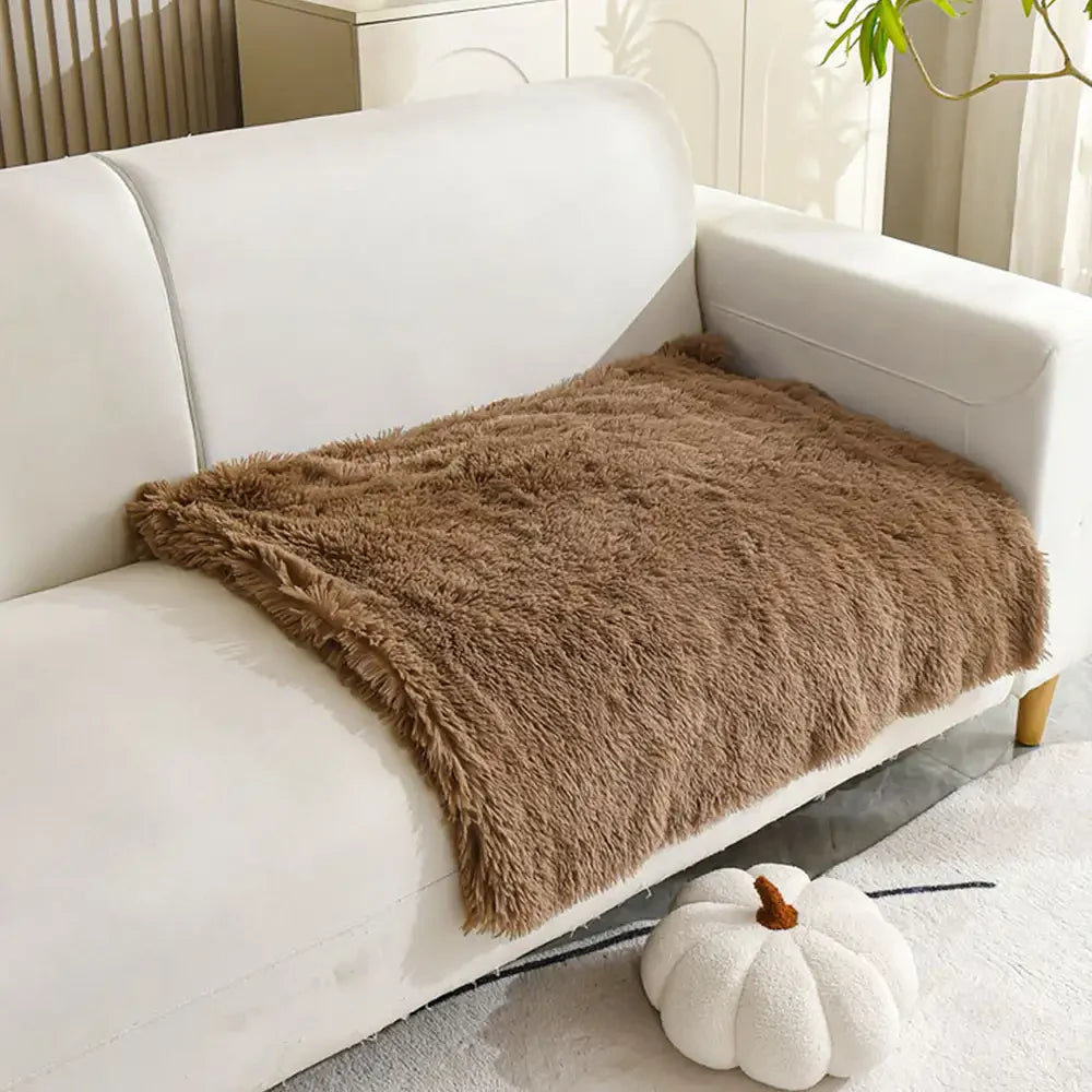 Tappetino per animali domestici in peluche caldo e profondo, antiscivolo