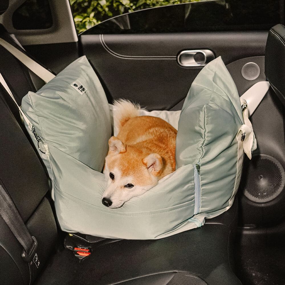 Letto per seggiolino auto per cani completamente in pelle - Fort