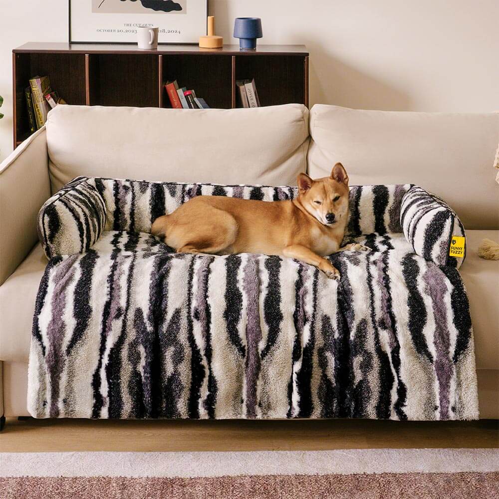Copertura per divano in peluche nordico - PawLounge