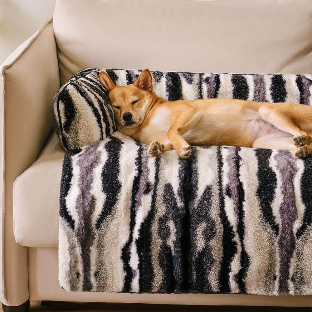Copertura per divano in peluche nordico - PawLounge