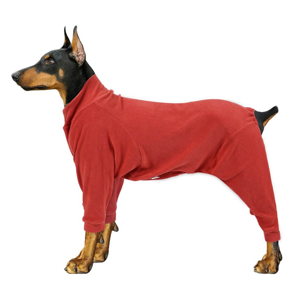 Pigiama in pile accogliente per cani - Pigiama perfetto per il sonno per cani di taglia grande