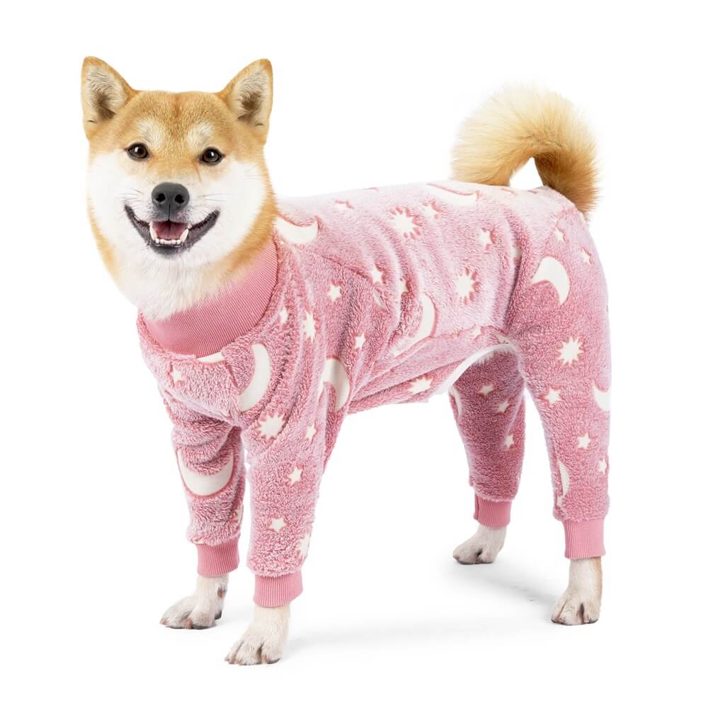 Soft and Cozy Moon & Stars Dog Pajamas - Perfect for Year-Round Comfort