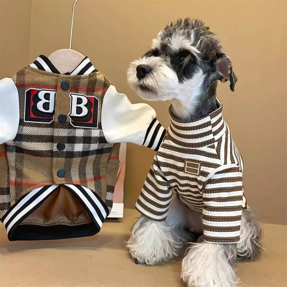 Giacca per cani in plaid – Abbigliamento sportivo e alla moda per cani