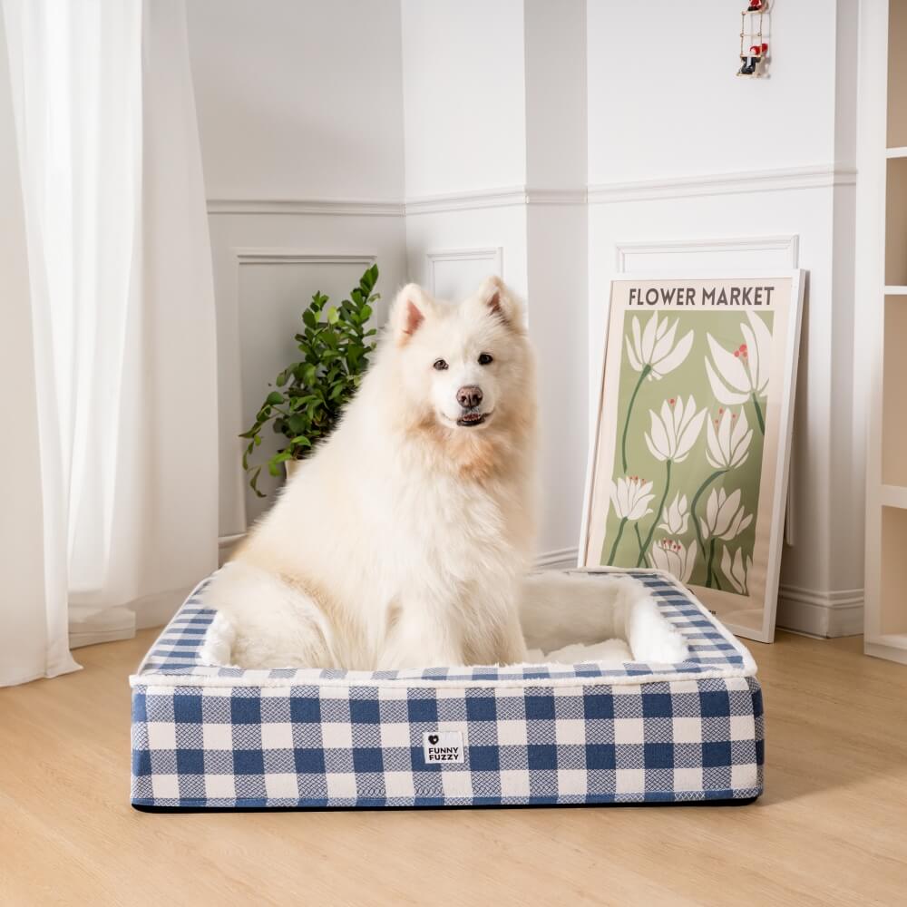 Letto Calmo Antianxiety Per Cani In Tartan Classico Festivo