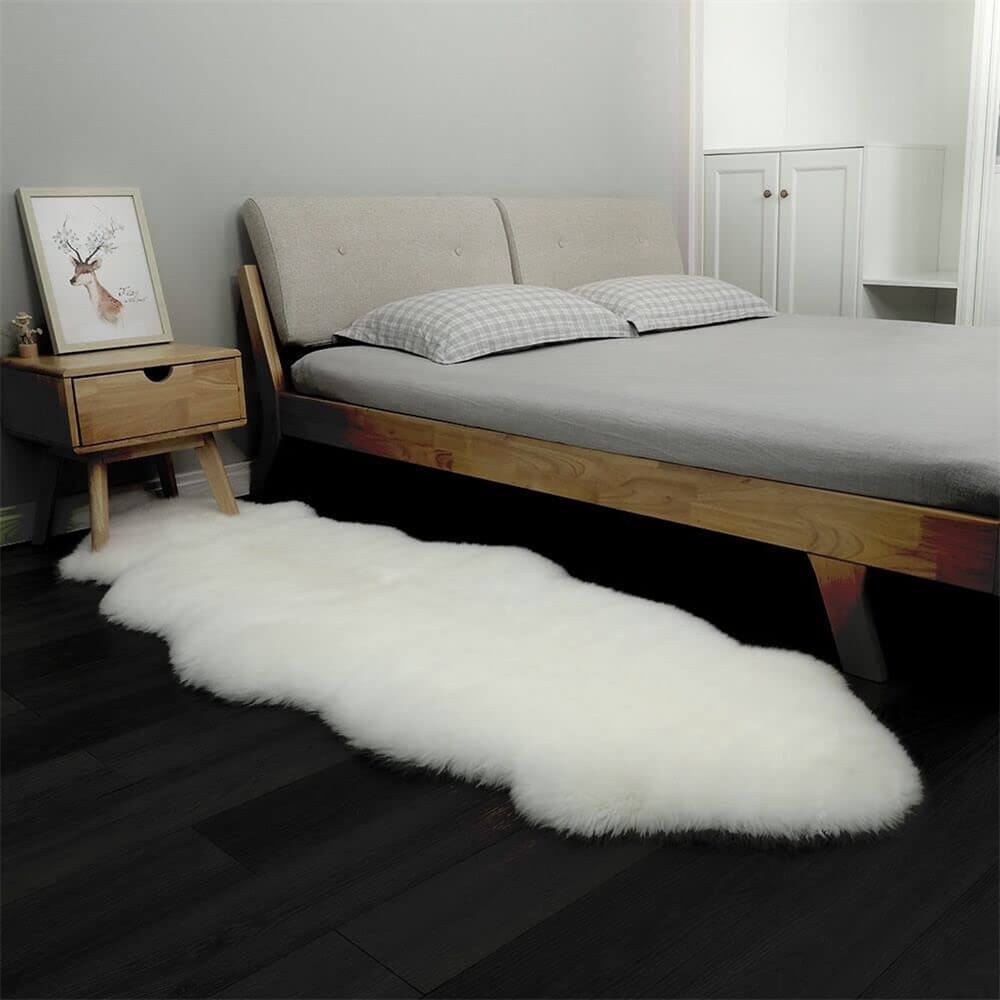 Tappeto in cashmere irregolare morbido e lungo in peluche - Comfort accogliente per la tua casa