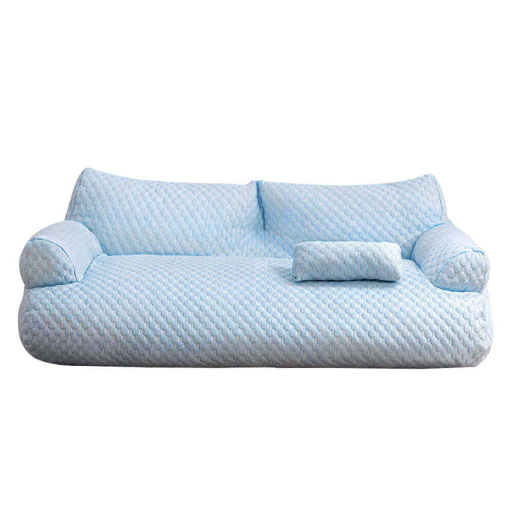 Letto per Animali in Silky Cool, Traspirante e Lavabile, Divano per Cani