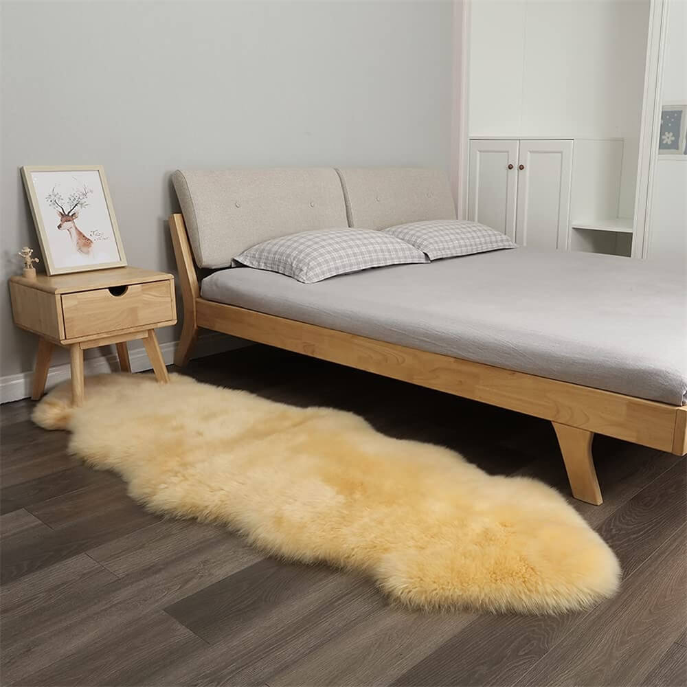 Tappeto in cashmere irregolare morbido e lungo in peluche - Comfort accogliente per la tua casa