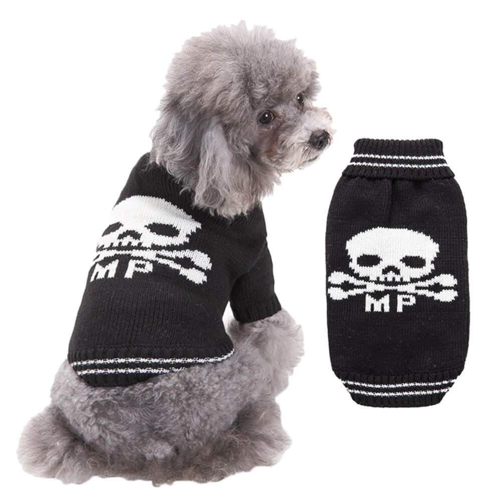 Maglione per animali domestici di Halloween | Abbigliamento per cani modello Halloween caldo e accogliente