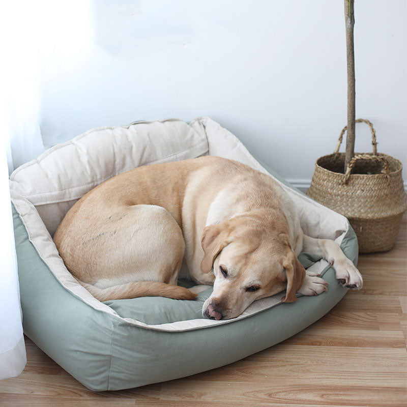 Semsket skinn Morbido letto per cani di grandi dimensioni Letto per animali domestici per il sonno profondo
