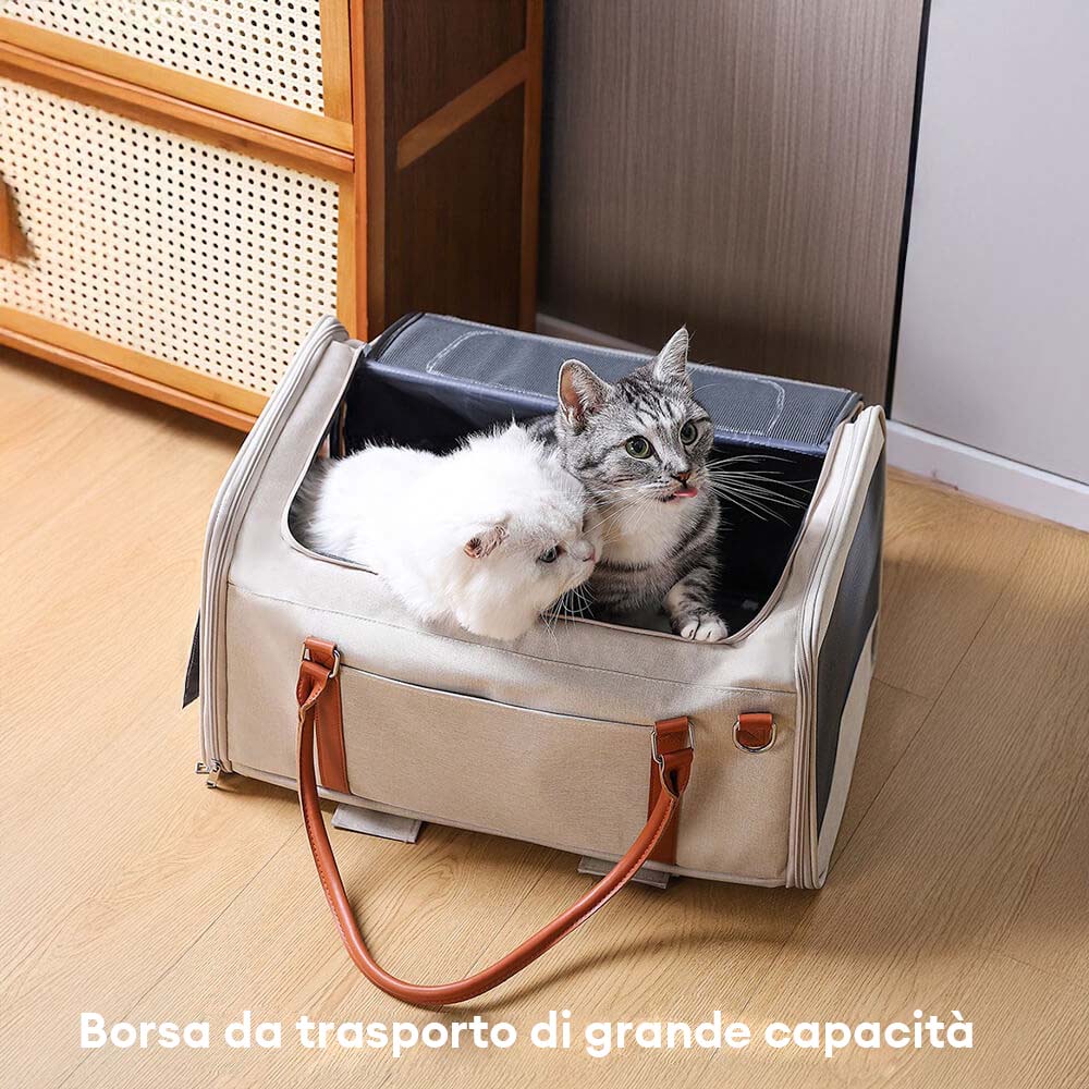 Trolley Multifunzionale 2 in 1 Staccabile Con Ruote Borsa Portatile Per Animali Domestici