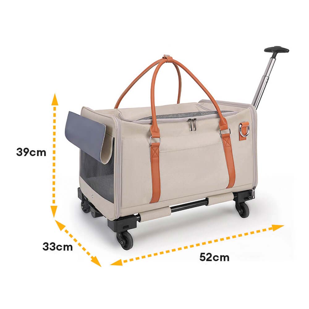 Trolley Multifunzionale 2 in 1 Staccabile Con Ruote Borsa Portatile Per Animali Domestici
