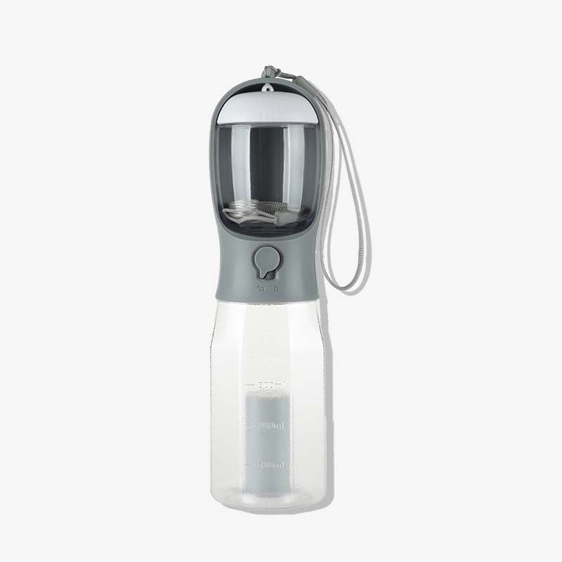 Bottiglia d'acqua portatile multifunzionale 3 in 1 per passeggiate con cane