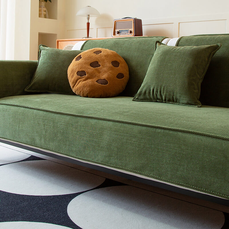 Copertura per Divano in Corduroy Chic con Antiscivolo