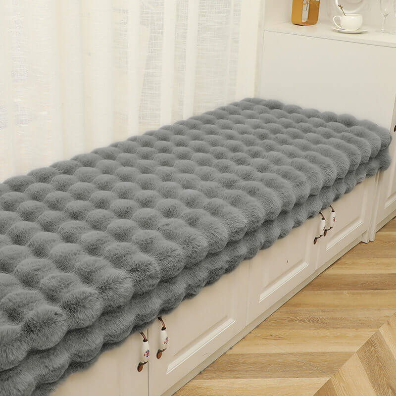Copertura per divano in pile accogliente, di colore uniforme e antiscivolo
