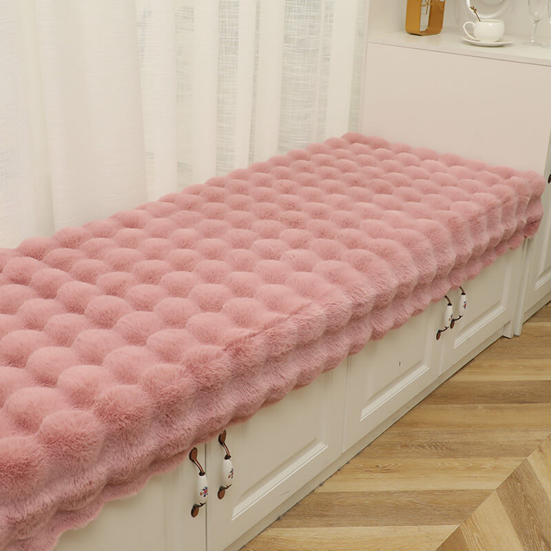 Copertura per divano in pile accogliente, di colore uniforme e antiscivolo