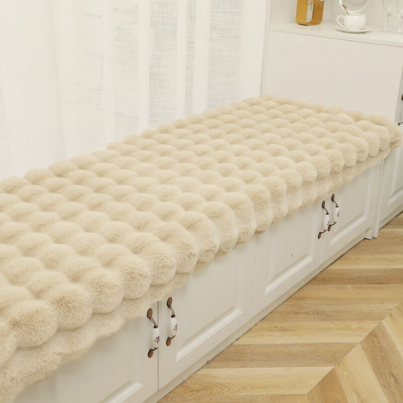 Copertura per divano in pile accogliente, di colore uniforme e antiscivolo