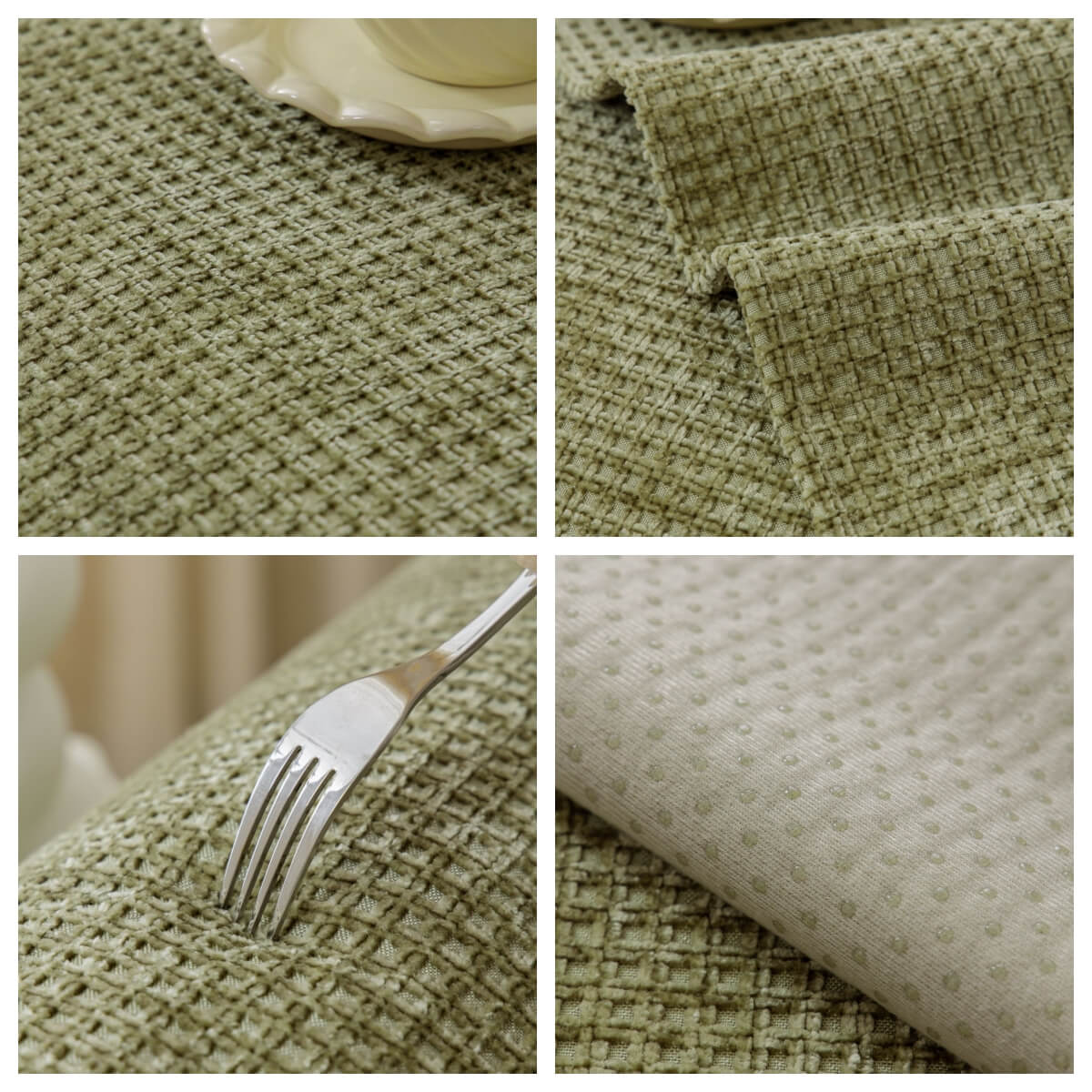 Copridivano in tessuto chenille waffle delicato per mobili