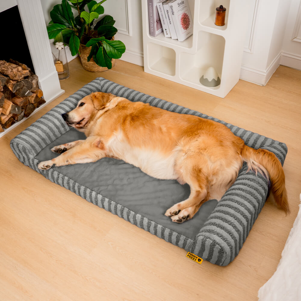 Deluxe soffice supporto completo per alleviare l'ansia letto per cani di grandi dimensioni