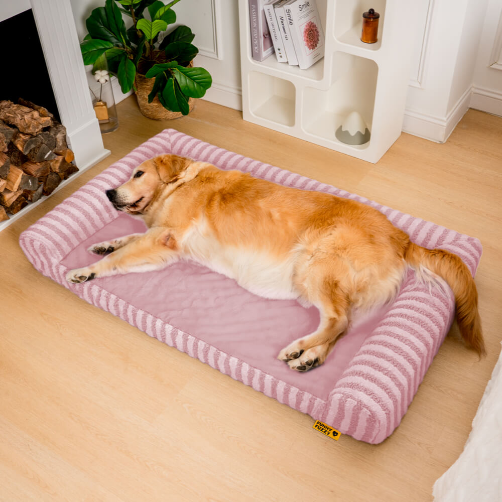 Deluxe soffice supporto completo per alleviare l'ansia letto per cani di grandi dimensioni