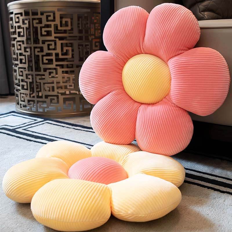 Cuscini a forma di fiore per divano, decorazione per la stanza
