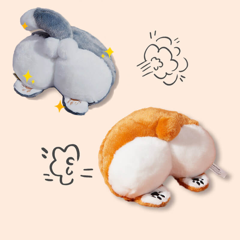 Divertente Giocattolo di Peluche per Cani Squeaky - Sedere