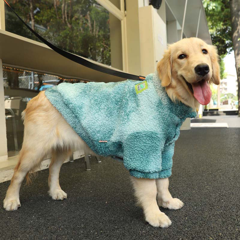 Cappotti da giacca per cani in pelliccia tie-dye