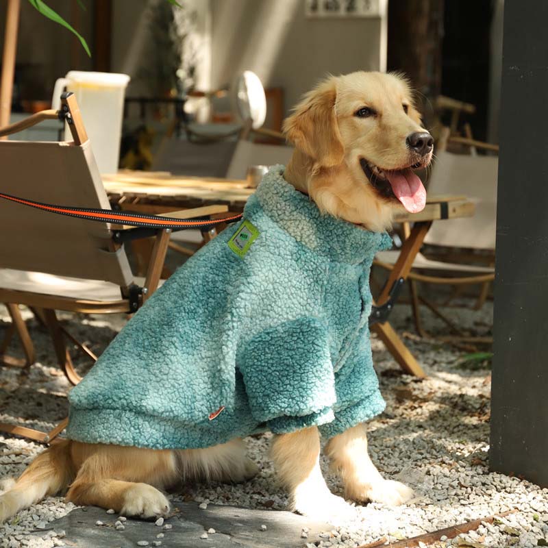 Cappotti da giacca per cani in pelliccia tie-dye