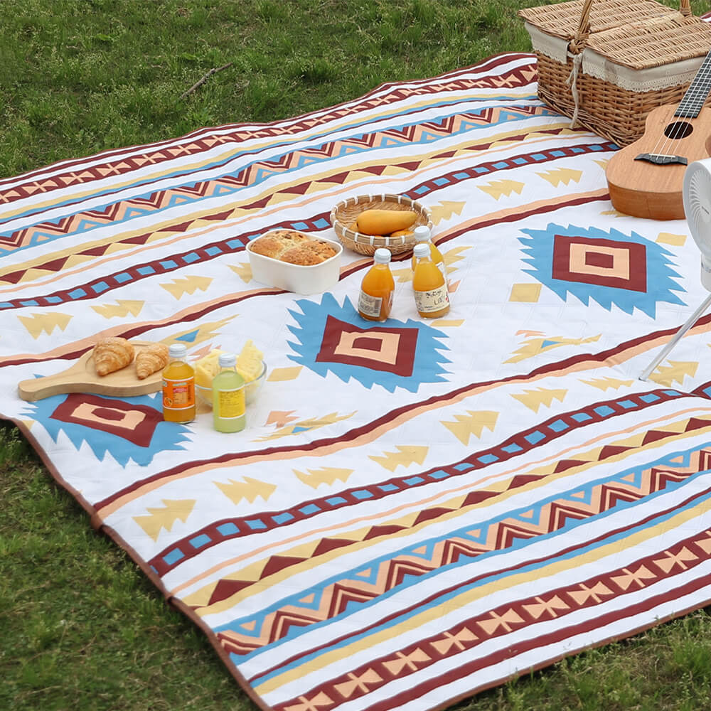 Tappetino da picnic pieghevole impermeabile ad ultrasuoni marocchino per esterni