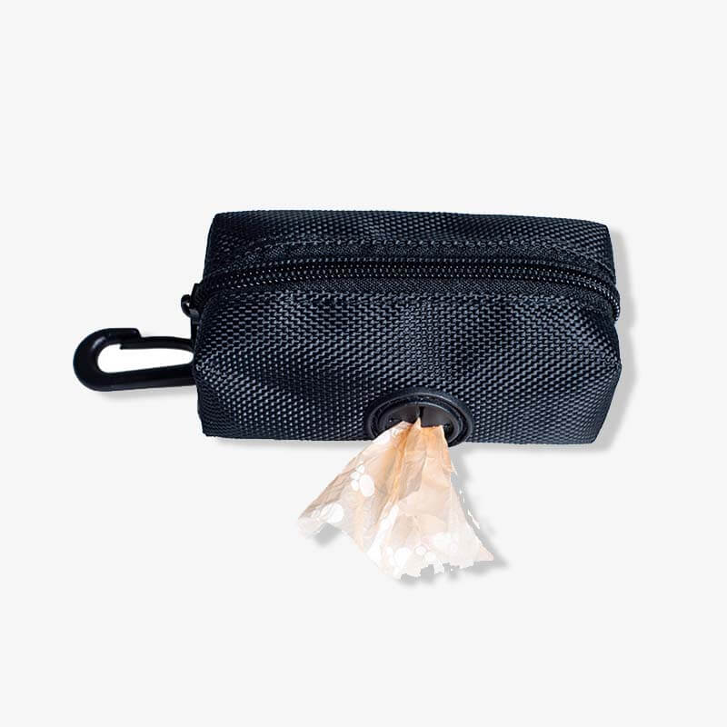 Borsa per passeggiate con cani in tessuto Oxford portatile, dispenser per sacchetti per rifiuti per cani
