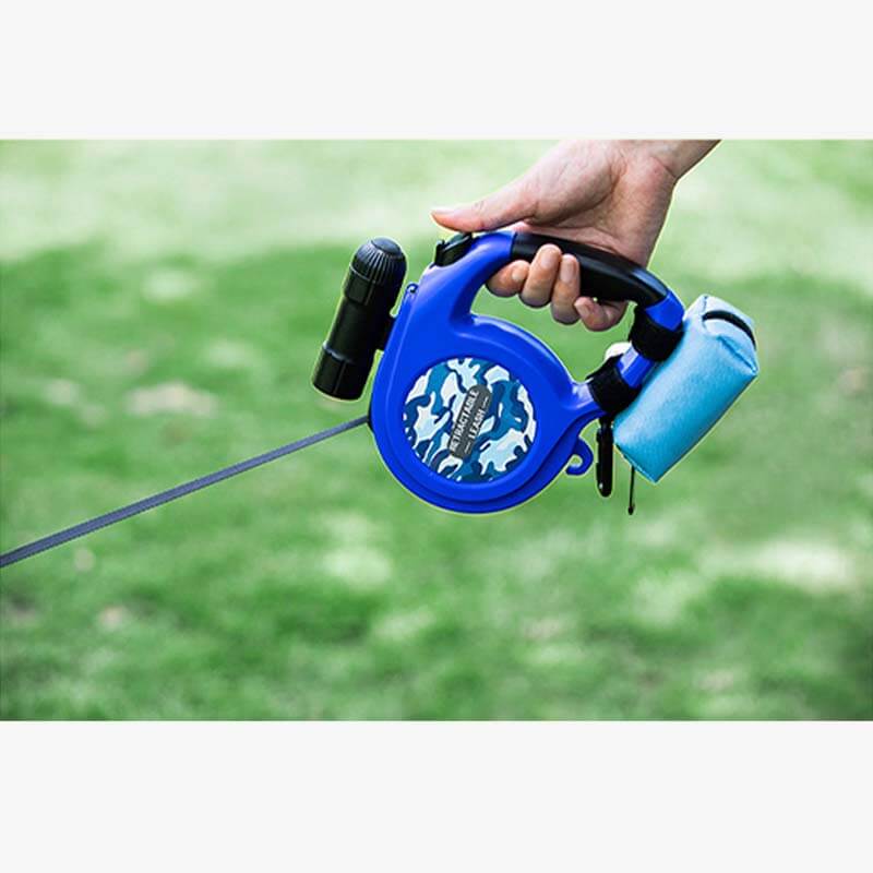 Borsa per passeggiate con cani in tessuto Oxford portatile, dispenser per sacchetti per rifiuti per cani