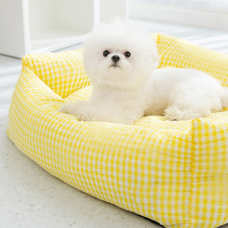 Cuscino per cani lavabile a forma di rettangolo, letto per animali traspirante