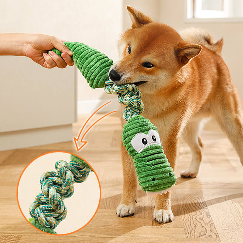 Giocattolo interattivo per cani a corda squeaky - Serie animali