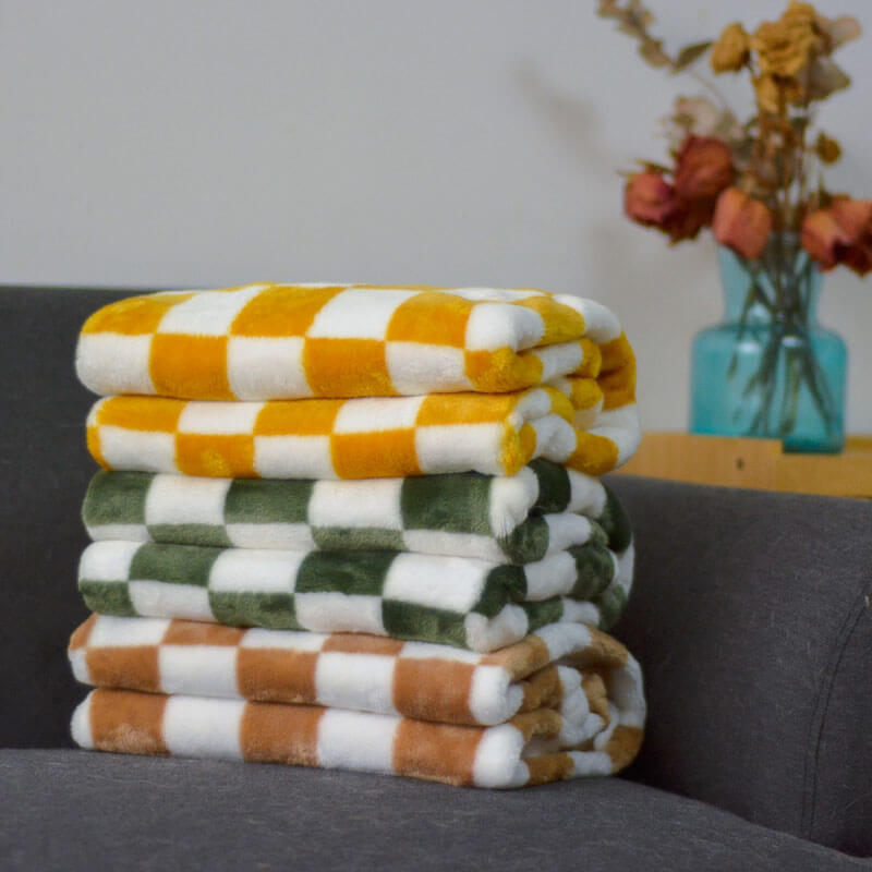 Coperta per animali in flanella a quadretti elegante per cani e gatti