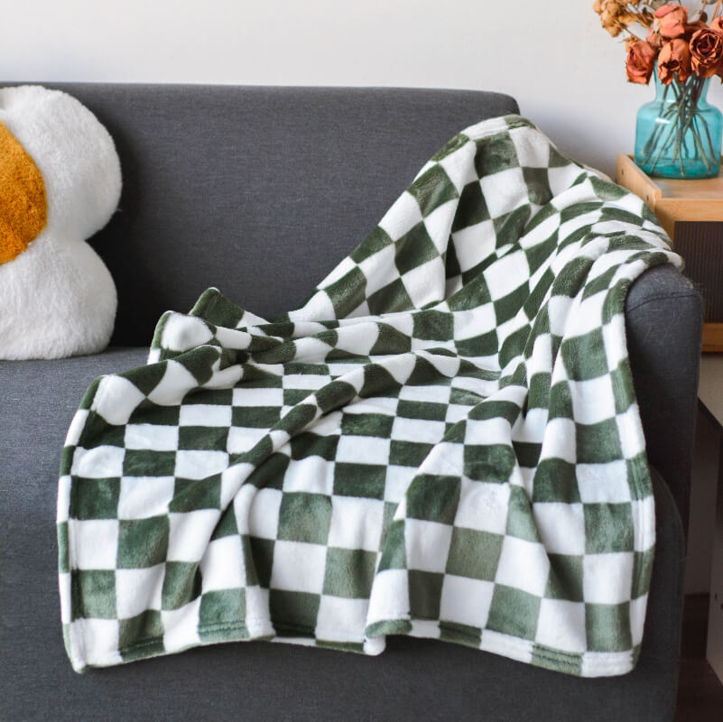 Coperta per animali in flanella a quadretti elegante per cani e gatti