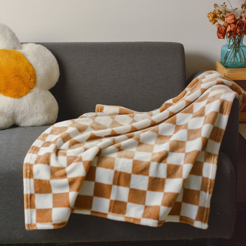 Coperta per animali in flanella a quadretti elegante per cani e gatti