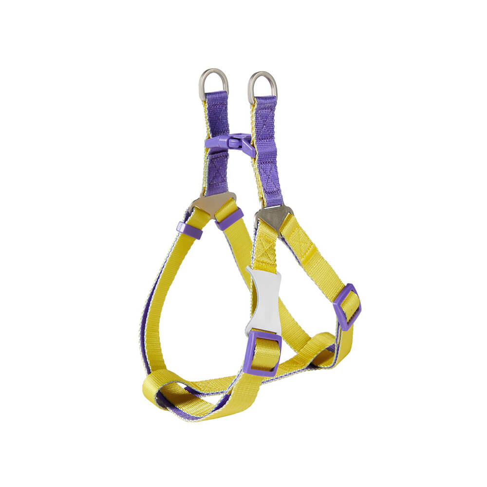 Trendy Color-Block Adjustable Ergonomic Dog Harness And Leash