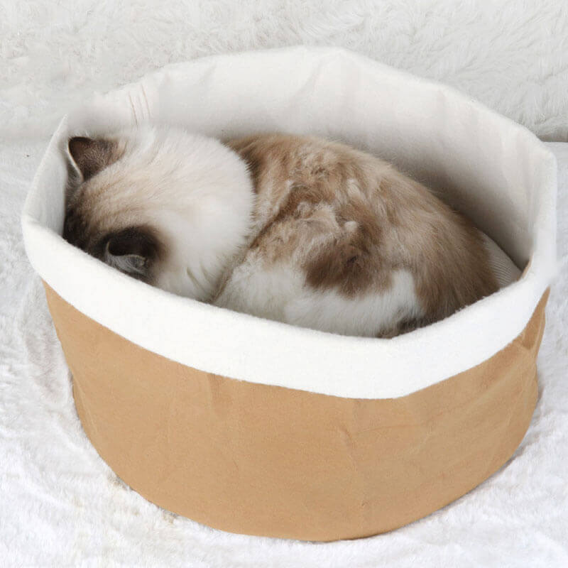 Cuccia per gatti in carta kraft lavabile