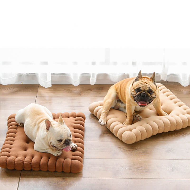 Letto per Cani a Cuscino a Punti Biscotto