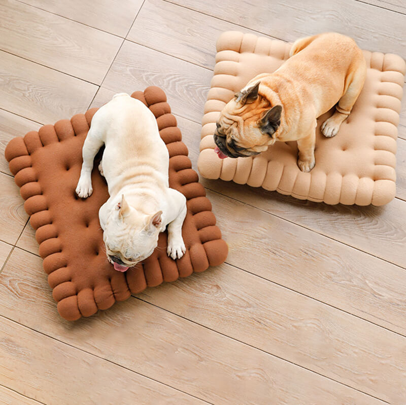 Letto per Cani a Cuscino a Punti Biscotto
