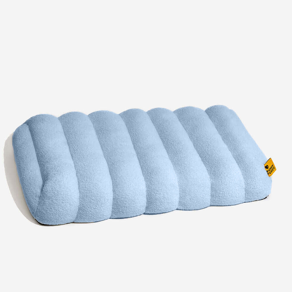 Large Washable Creamy Cozy Flat Dog Beds - Cheesecake