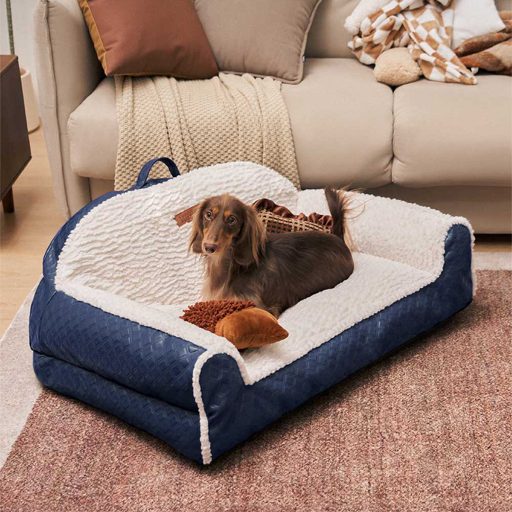 Cuscino Classico Accogliente per Cani - Divano per Cani Tipo Poltrona