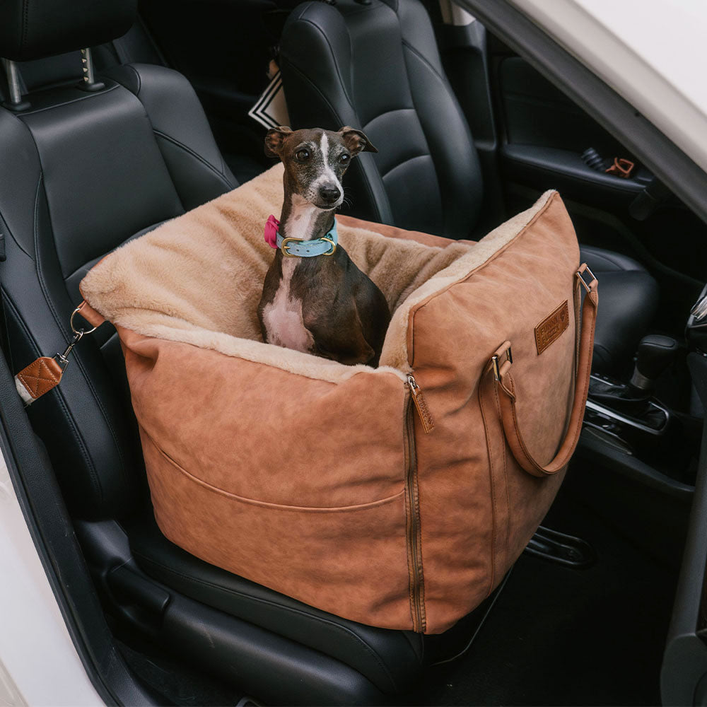Grande trasportino per cani morbido e caldo, sicuro e antiscivolo - Seggiolino per auto Ride and Rover.