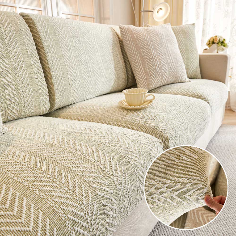 Herringbone Chenille Anti-Slip Magic Couch Cover