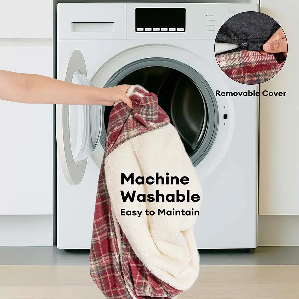 Letto per cani a cuscino morbido e lavabile con stampa tartan vintage - Chris-Nook