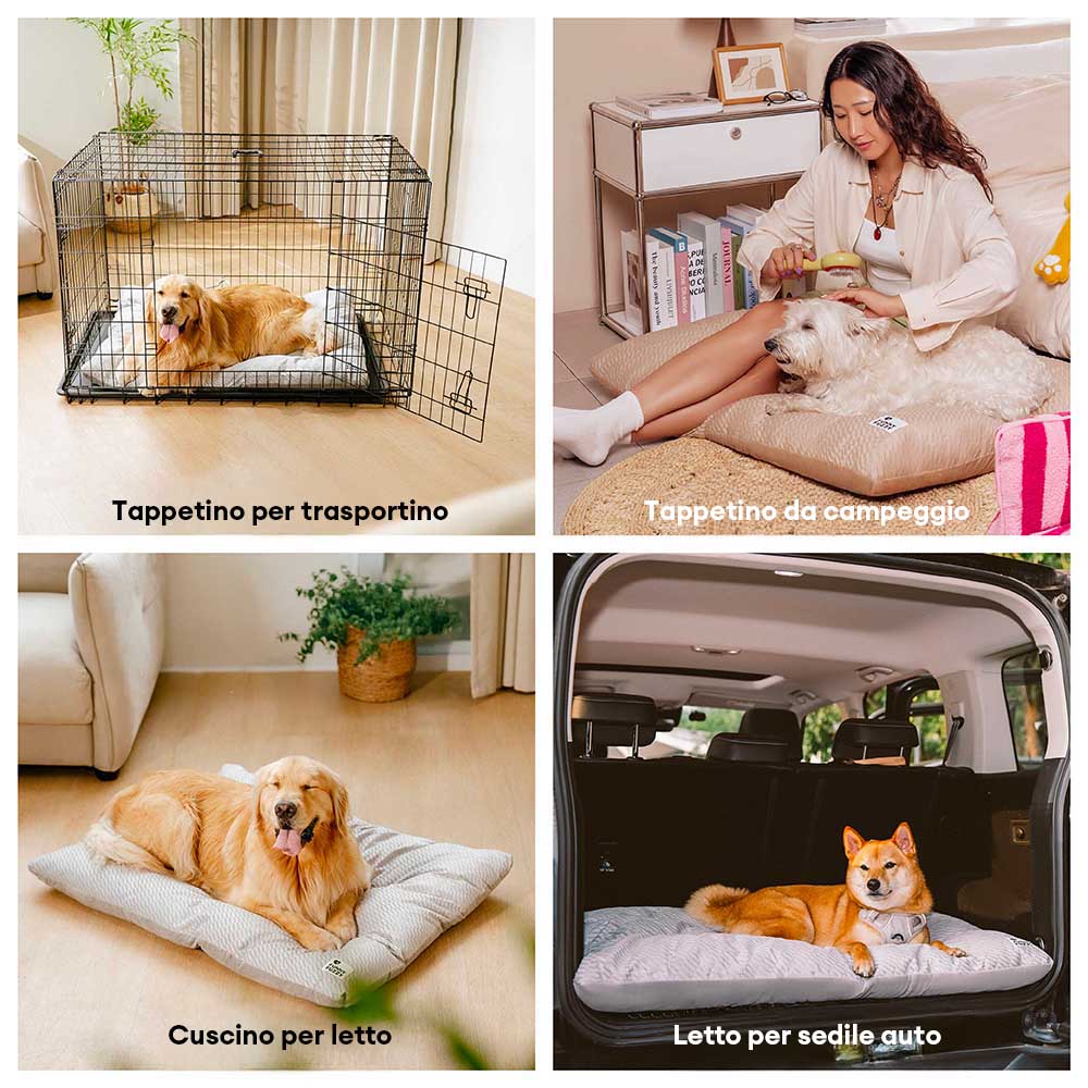 Materassino per cani lavabile e confortevole a doppio lato