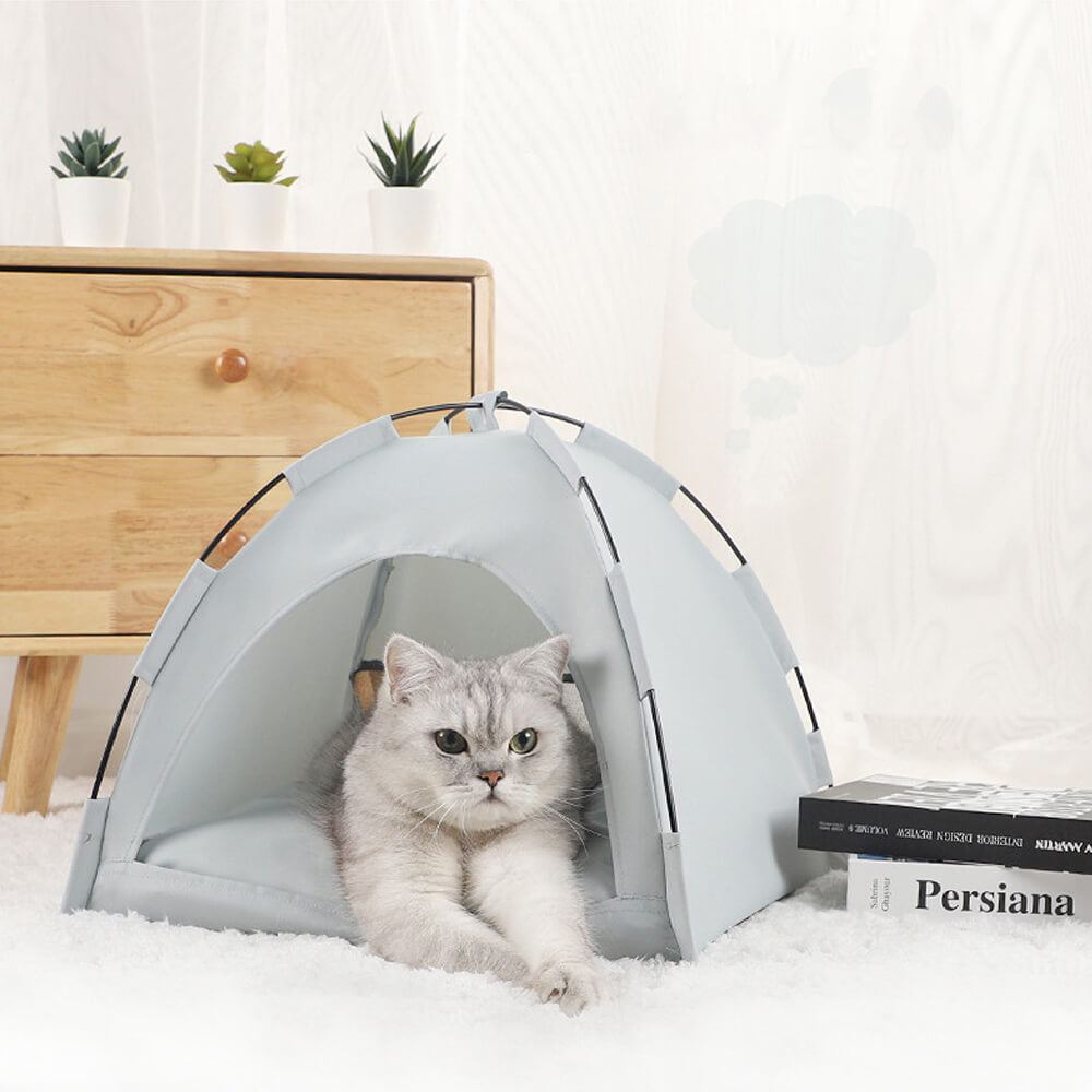 Letto per tenda pieghevole per gatti da campeggio interno