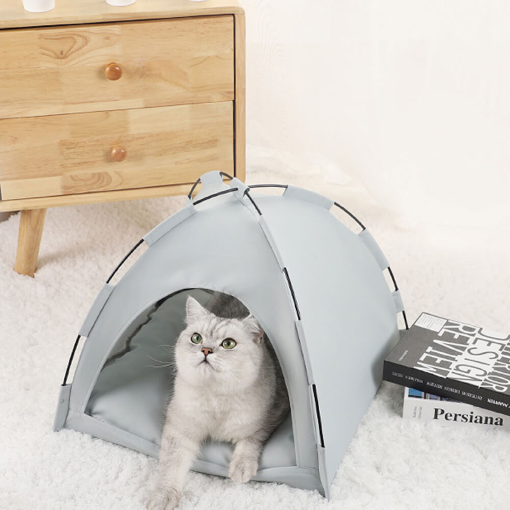 Letto per tenda pieghevole per gatti da campeggio interno