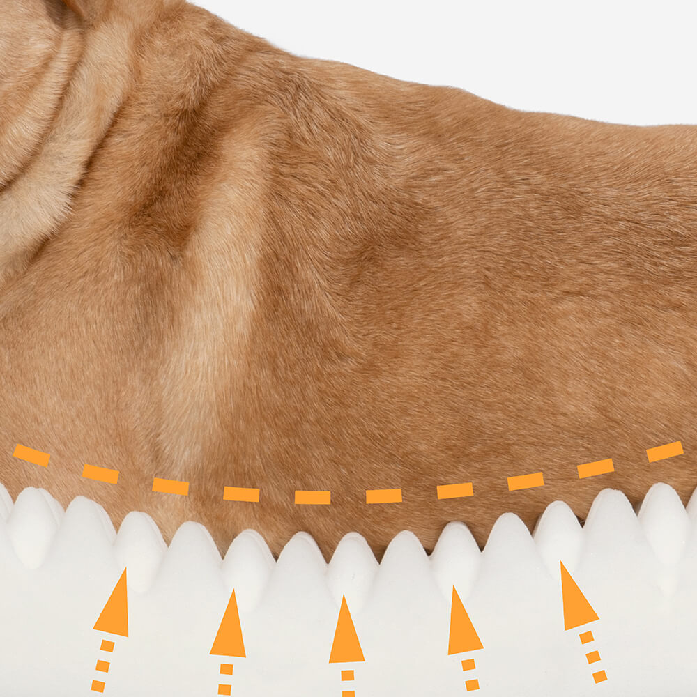 Cuccia ortopedica per cani con supporto completo in finto pile e pelle scamosciata