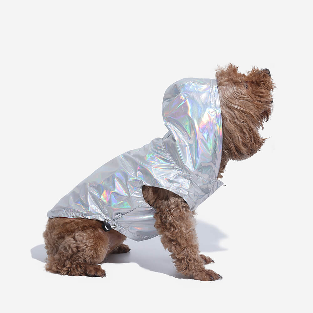 Cappotto impermeabile reversibile per cani - Graffiti e iridescente