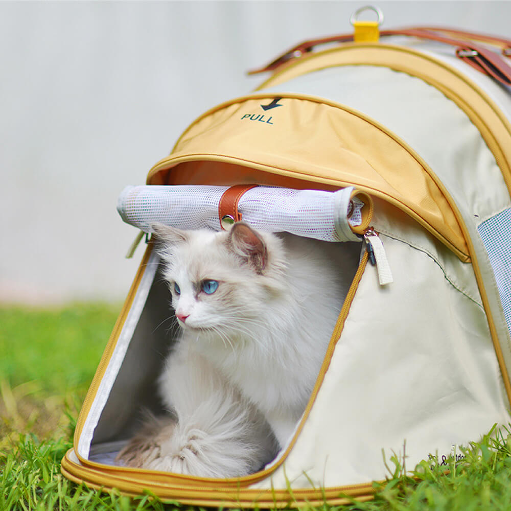 Zaino per gatti con tenda da campeggio Transformers Pro Travel